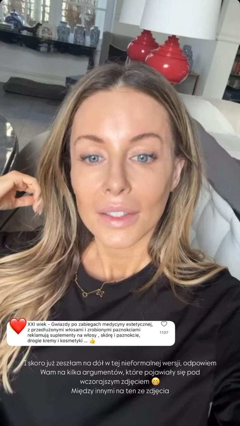 Małgorzata Rozenek odpowiada na uwagi internautów