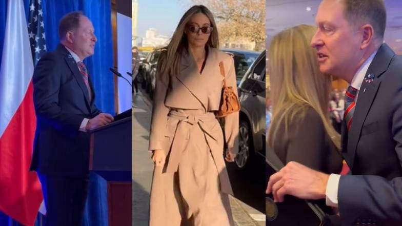 Małgorzata Rozenek dziarskim krokiem sunie do ambasady