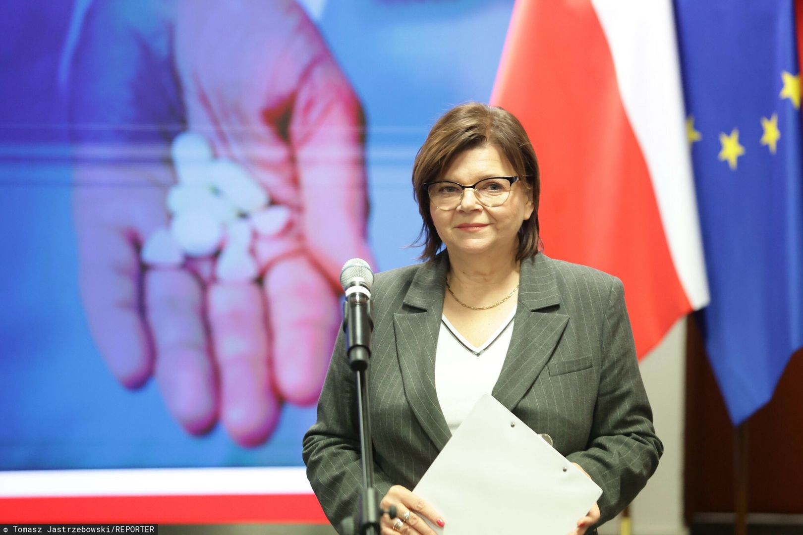 Minister zdrowia nt. listy lek�w refundowanych
14.03.2024 Warszawa Ministerstwo zdrowia o liscie lekow refundowanych, fot. Tomasz Jastrzebowski/REPORTER
N/z: Izabela Leszczyna
Tomasz Jastrzebowski/REPORTER