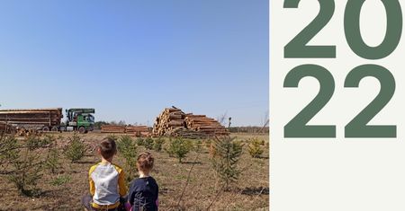Kalendarz Lasów Państwowych. Na okładce wycinka