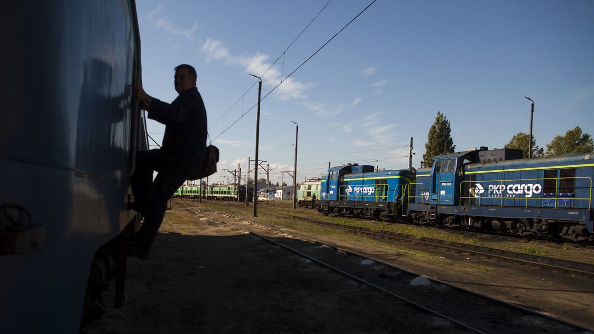 PKP Cargo SA Rail Freight OperationsAn employee climbs out of a locomotive at the PKP Cargo SA railway depot in Poznan Franowo, Poland, on Tuesday, Oct. 1, 2013. Polskie Koleje Panstwowe SA, the Polish state railway, will sell a stake in its freight transportation unit in the fourth quarter in the country's biggest initial public offering in almost a year. Photographer: Bartek Sadowski/Bloomberg via Getty ImagesBloombergEMEA; EUROPE, FINANCE; FINANCIAL; ECONOMY, FREIGHT; CARGO; SHIPPING, INDUSTRY: INDUSTRIAL, POLAND; POLISH; EUROPE, RAIL; RAIL TRAVEL; RAILWAY, TRAIN; TRAINS; RAIL
