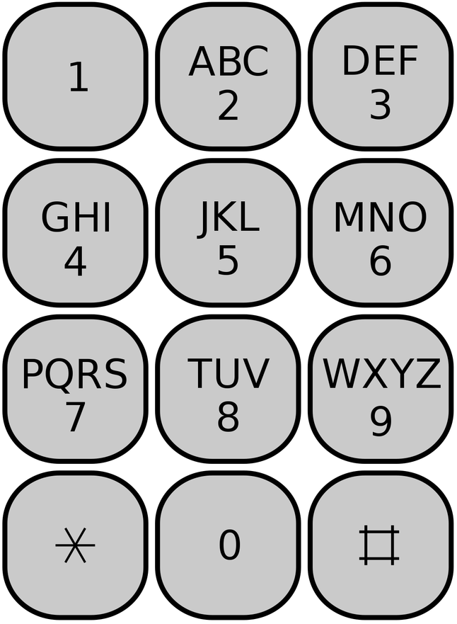 Wygląd standardowej klawiatury E 161. Źródło: Wikipedia