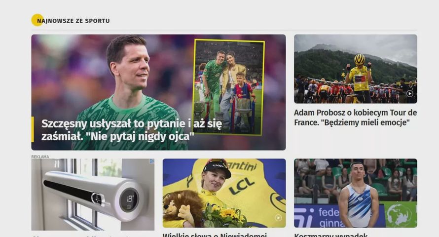 Onet dalej na czele sportu. Duże wzrosty Wprost i Sport.pl