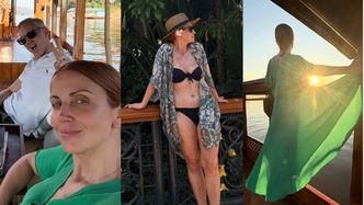 Katarzyna Zielińska relacjonuje urlop w Laosie. Są zdjęcia w bikini i czułe kadry z mężem (ZDJĘCIA)