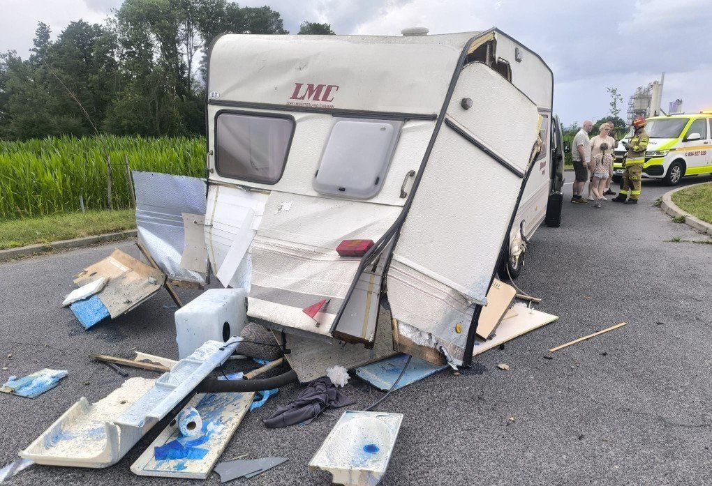 16.07.2025. Wypadek na DK8 w Wilczkowicach