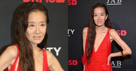 Vera Wang zachwyca w czerwonej kreacji na gali w Nowym Jorku. 76-letnia projektantka znalazła sposób na wieczną młodość?