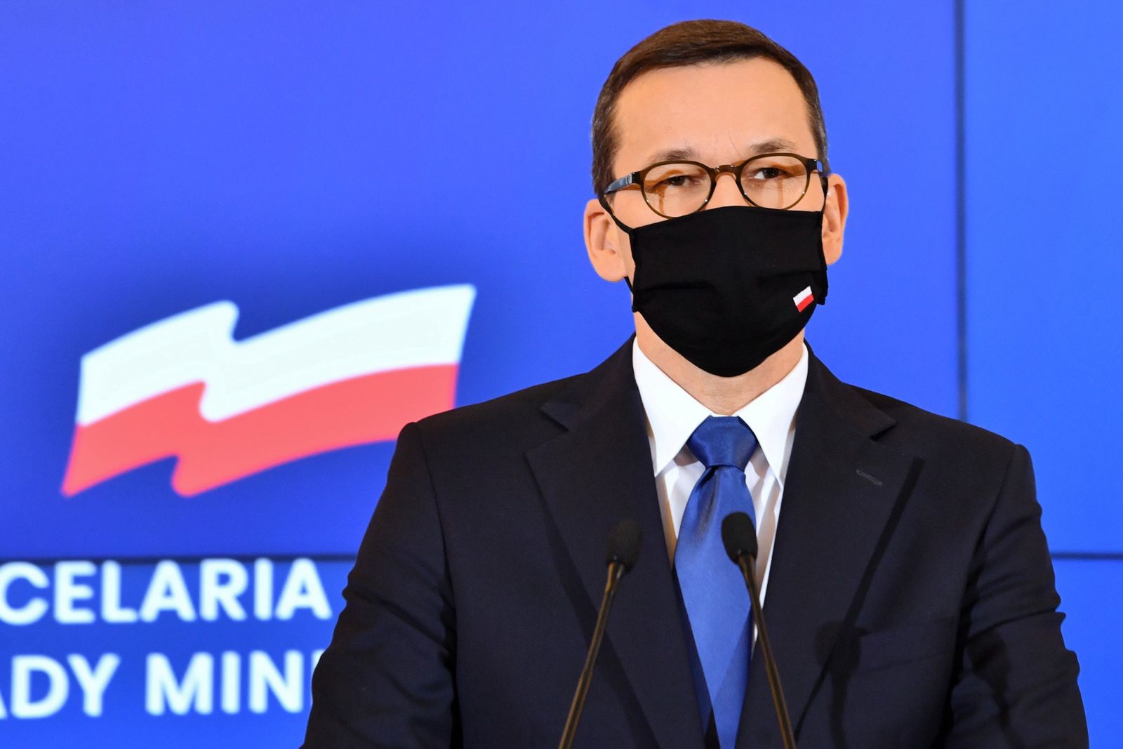 Konferencja premiera Mateusza Morawieckiego i ministra rolnictwa Grzegorza Pudy