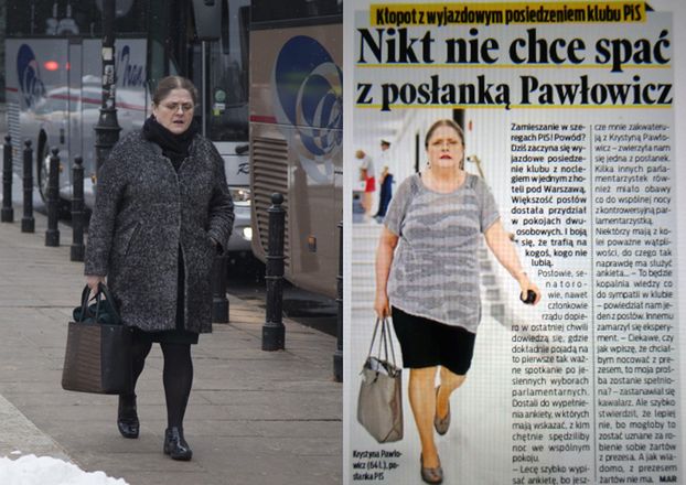 Fakt: "Nikt nie chce spać z posłanką Pawłowicz"