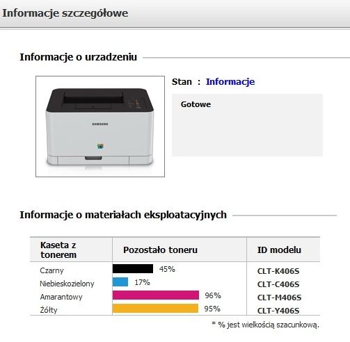 Samsung Xpress SL-C410W Easy Printer Manager