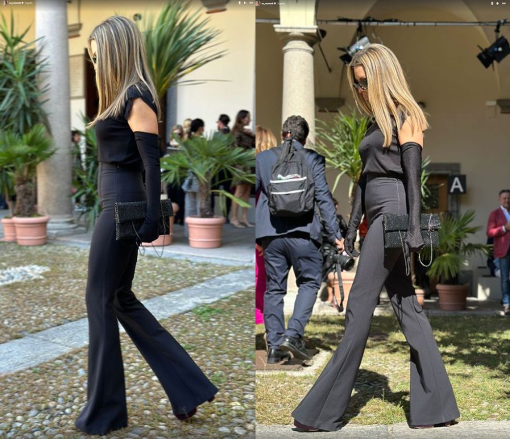 Małgorzata Rozenek Fashion Weeku w Mediolanie