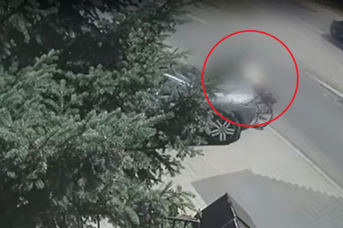 Potrącenie rowerzystki w Mysłowicach. Policja publikuje nagranie