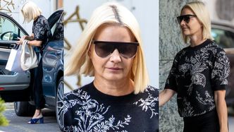 Naturalna Małgorzata Kożuchowska w eleganckich klapeczkach wysiada z porsche za PÓŁ MILIONA ZŁOTYCH (ZDJĘCIA)