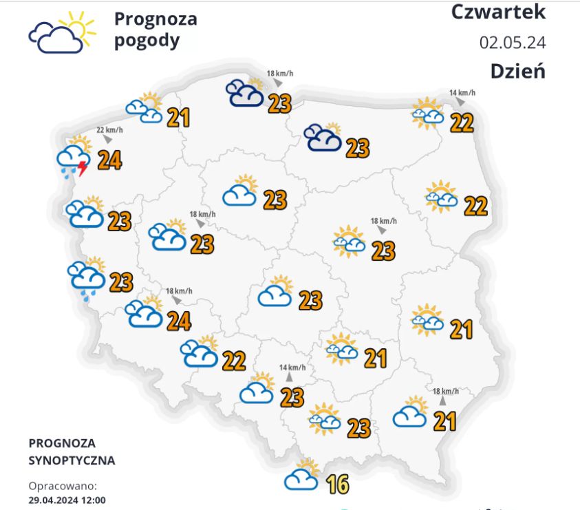 Tegoroczna majówka ma być ciepła. Pogoda na czwartek, 2 maja