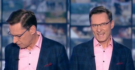 Wpadka w "Teleexpressie". Krzysztof Ziemiec ZMIESZANY: "Przepraszam bardzo" (WIDEO)