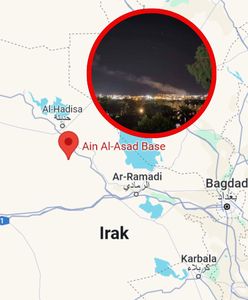 Działo się w nocy. Atak rakietowy na bazę USA w Iraku