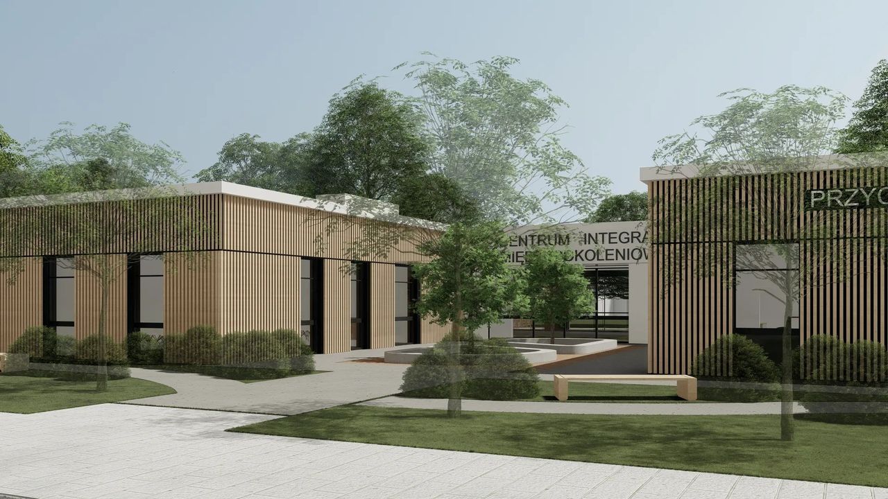 Wizualizacja Centrum Integracji Międzypokoleniowej