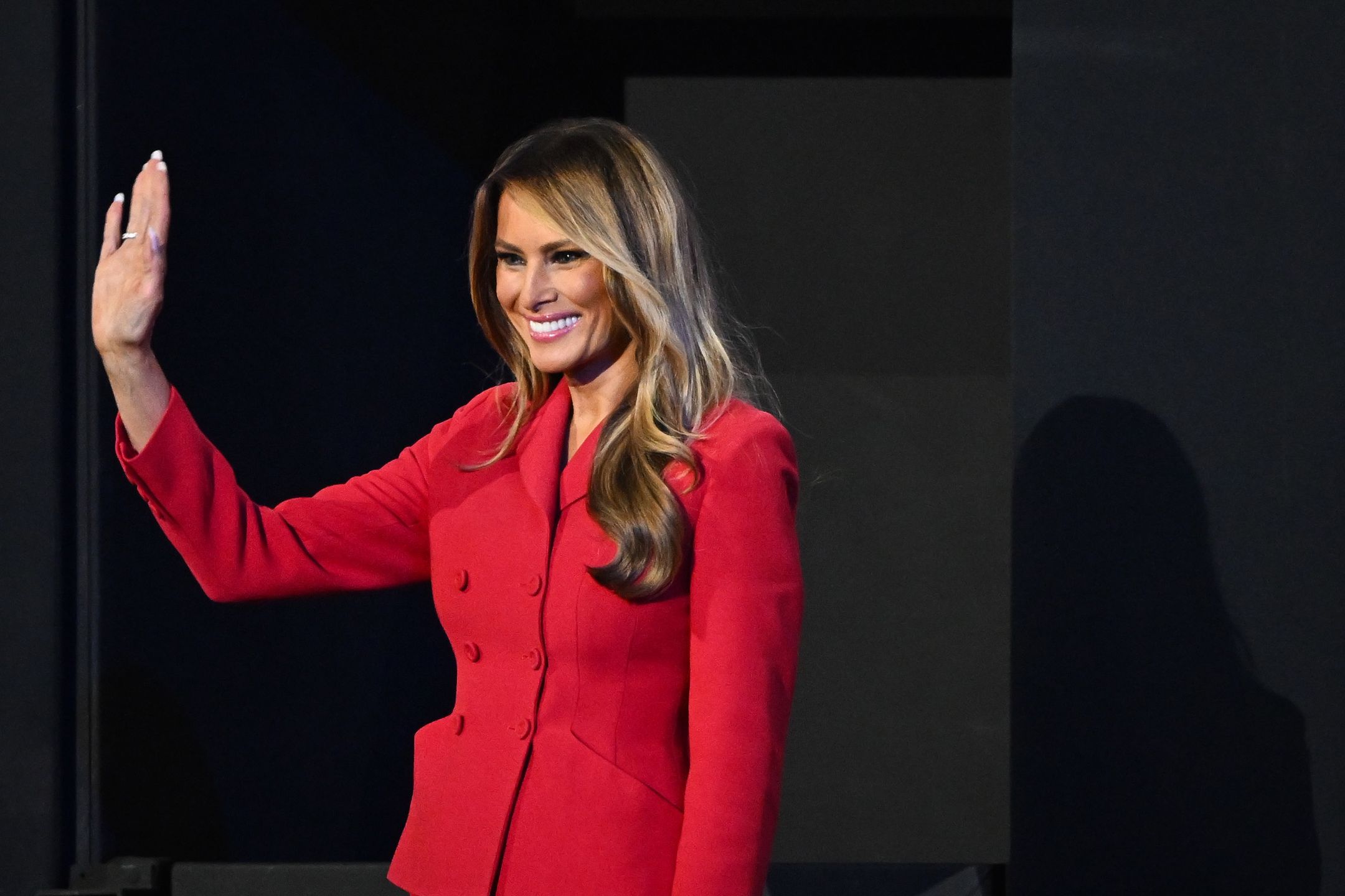 Melania Trump wspiera męża na konwencji wyborczej