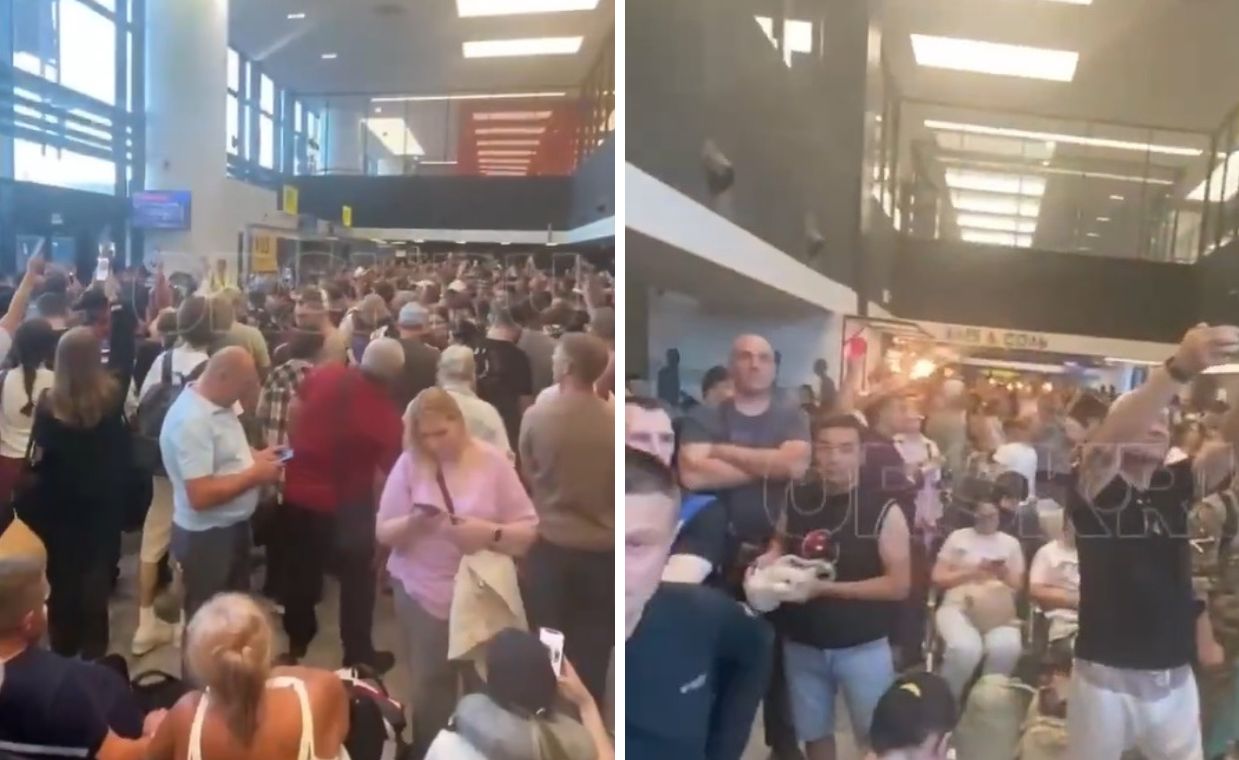 Paraliż na lotniskach w Rosji. Tłumy na podłodze i awantury