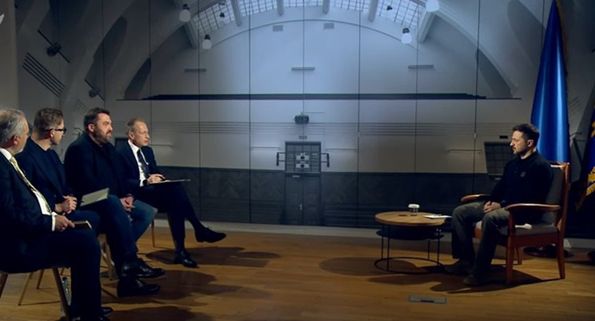 Cztery redakcje rozmawiały z Włodymyrem Zełeńskim