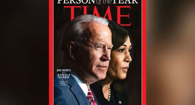 Joe Biden i Kamala Harris z nagrodą "Człowiek roku" tygodnika "Time"