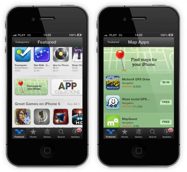 App Store promuje alternatywy dla map w iOS 6