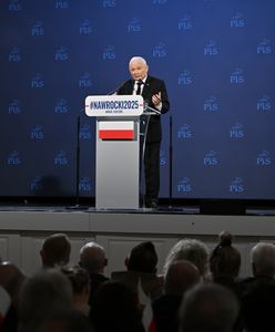 "Wszystko, tylko nie Trzaskowski". Kaczyński na wiecu Nawrockiego