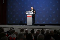 "Wszystko, tylko nie Trzaskowski". Kaczyński na wiecu Nawrockiego