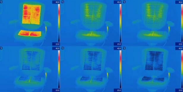 Krzesło daje możliwość regulacji temperatury w zakresie 16-29 stopni Celsjusza (Fot. Temptronics.com)