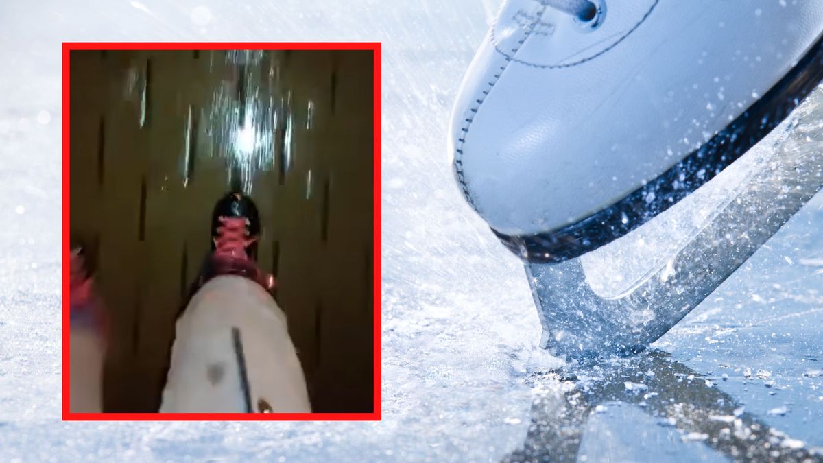 Lodowisko na chodniku