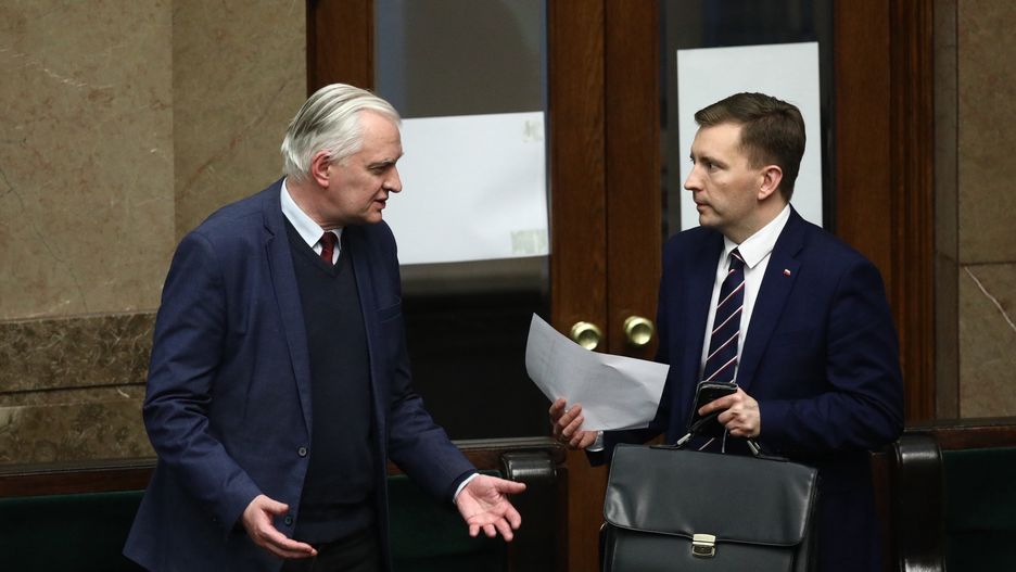 Jarosław Gowin i Łukasz Schreiber w Sejmie