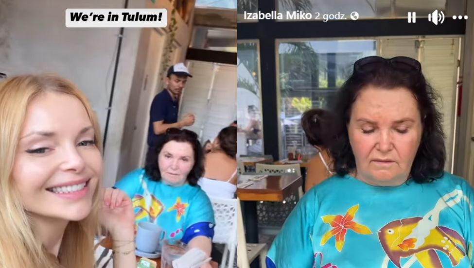 Izabella Miko z mamą Grażyną Dyląg w Meksyku