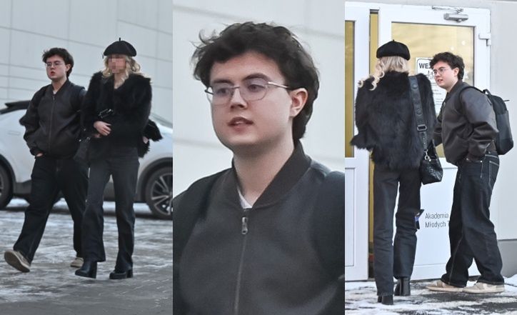 Mateusz Pawłowski pędzi na trening do "TzG" z ukochaną