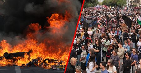Przerażające nagrania z Paryża. Uczniowie dalej protestują