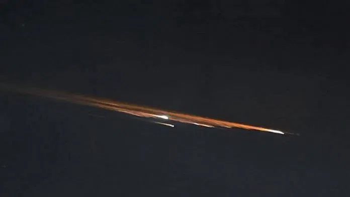 Deorbitacja chińskiej rakiety Jielong 3 nad Oceanem Spokojnym