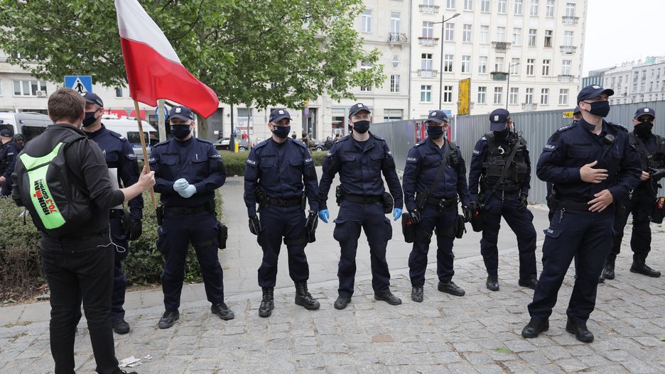 Maj 2020, strajk przedsiębiorców w Warszawie. "Polska już nie jest państwem prawa"