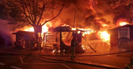 Pożar targowiska w Katowicach. 23-latek z zarzutami