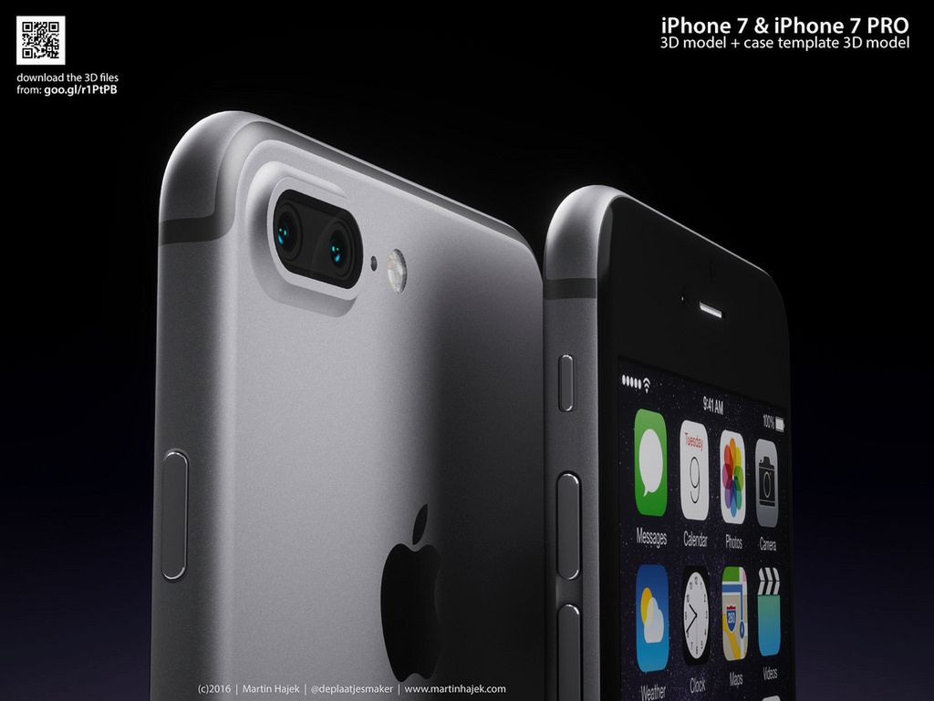 iPhone 7 na fotorealistycznych wizualizacjach bazujących na przeciekach 5