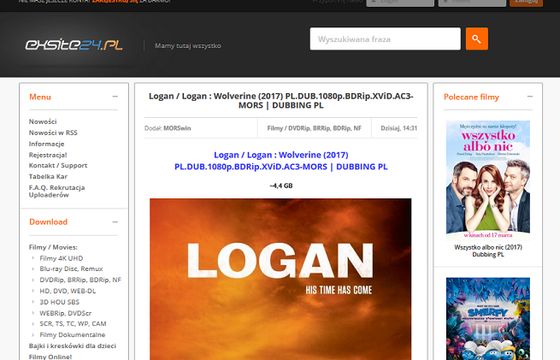 Exsite.pl z pirackimi linkami odrodził się jako Exsite24.pl