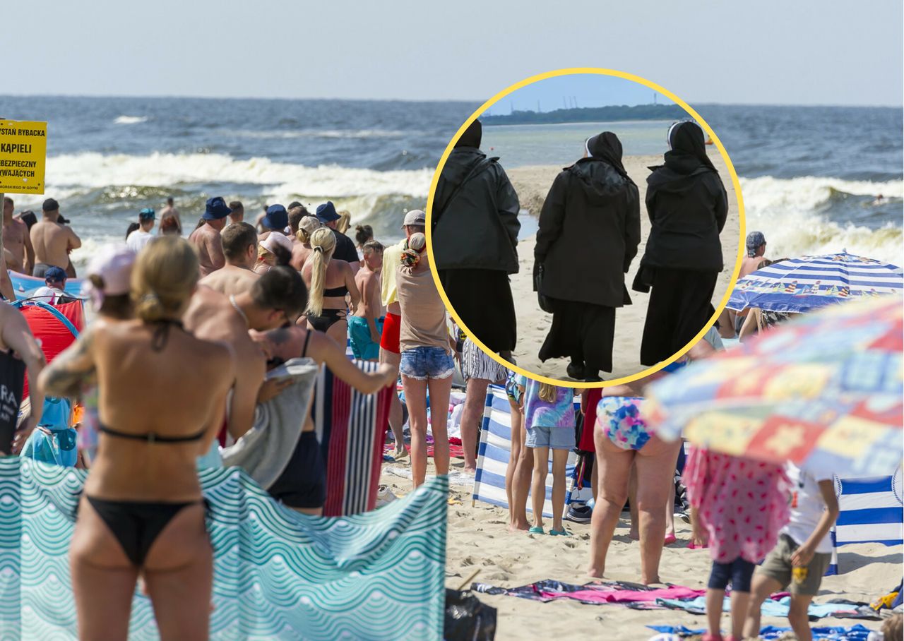 Zakonnice na plaży. Reakcje turystów bywają różne