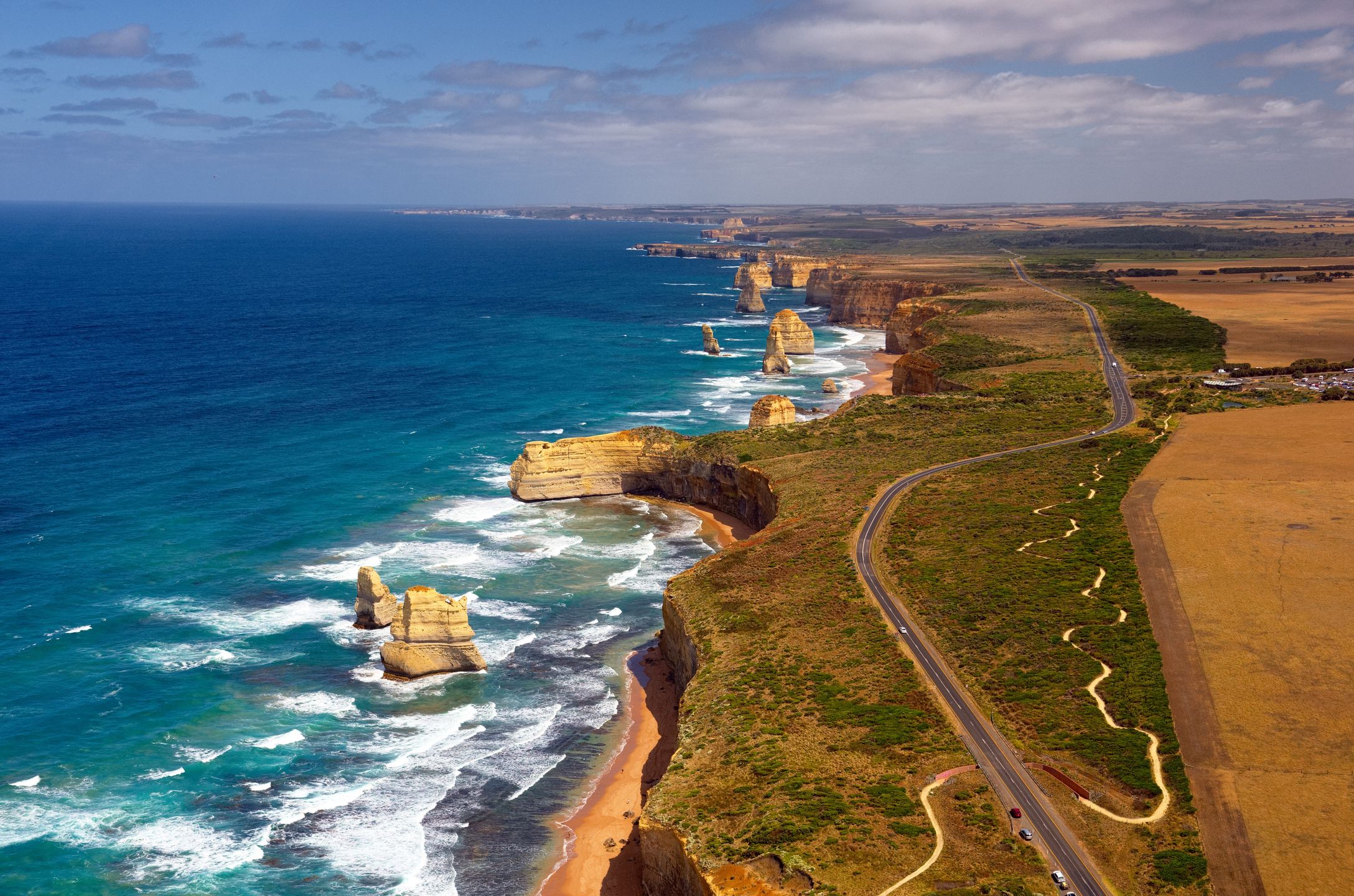 Great Ocean Road z lotu ptaka