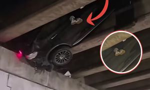 Dramatyczne sceny. Zauważyli nogi zwisające z wiaduktu