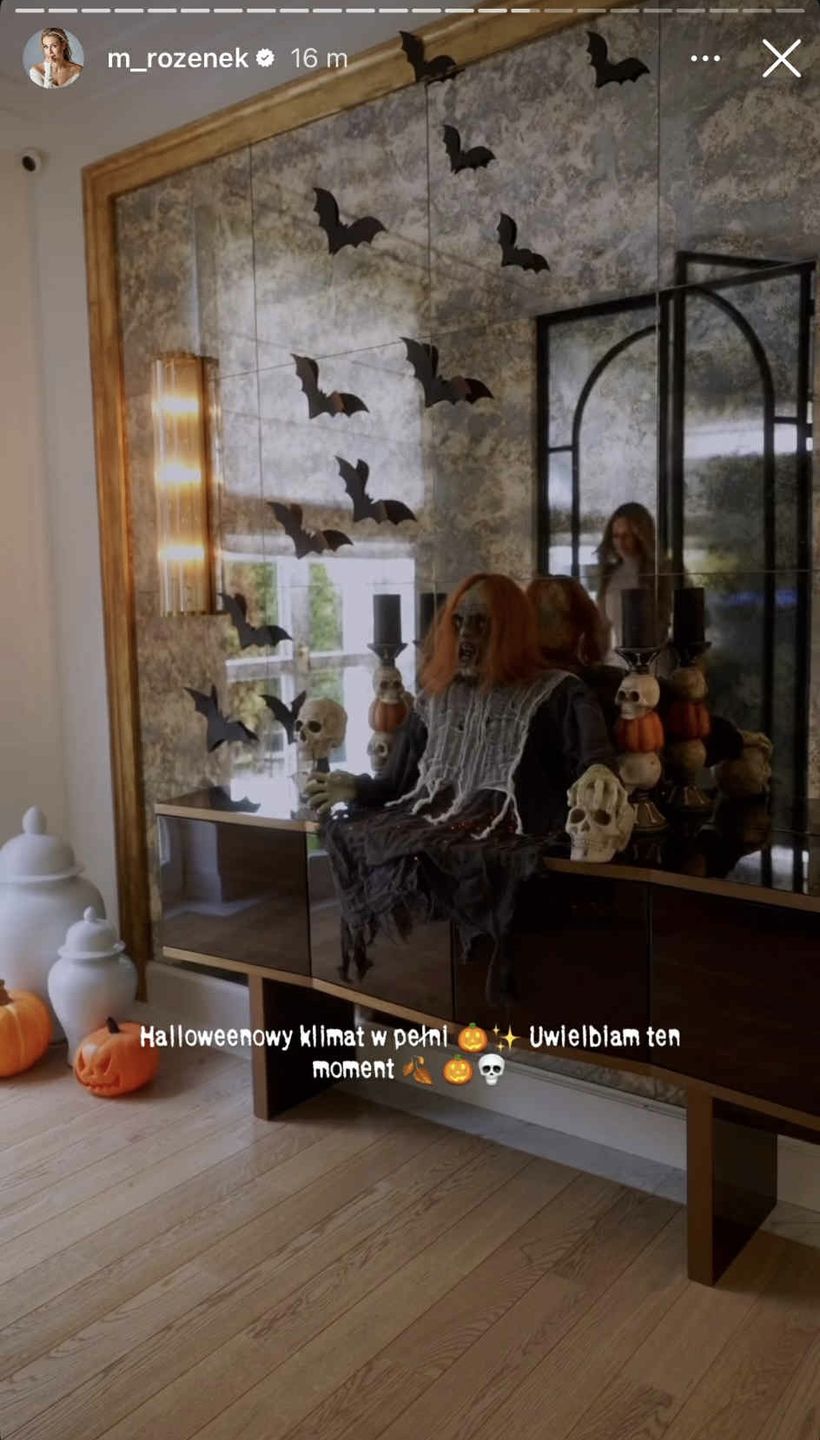 Dom Małgorzaty Rozenek-Majdan na Halloween