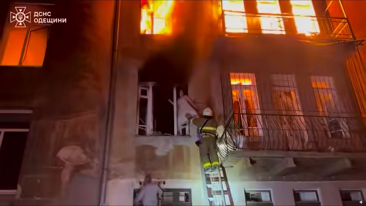 Potężne uderzenie Rosji w Odessę. Dramatyczne nagranie