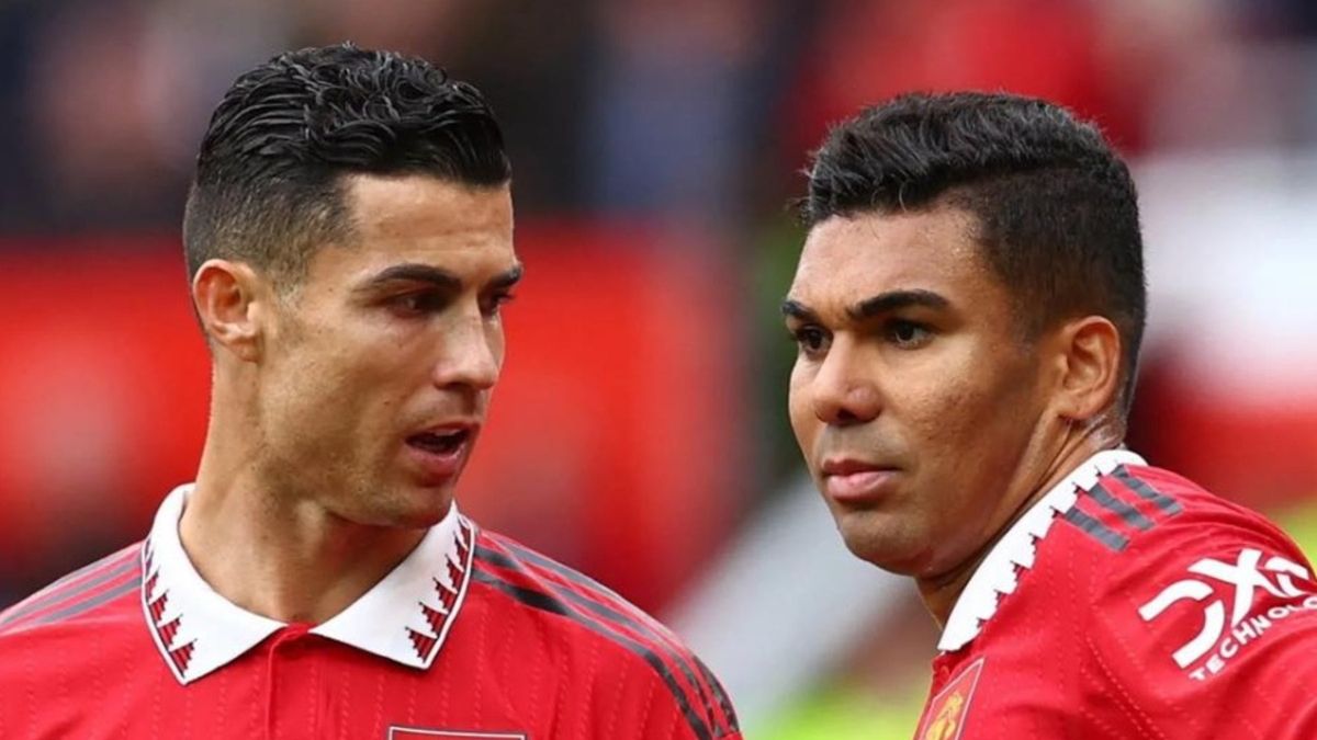 Casemiro i Cristiano Ronaldo w barwach Manchesteru United