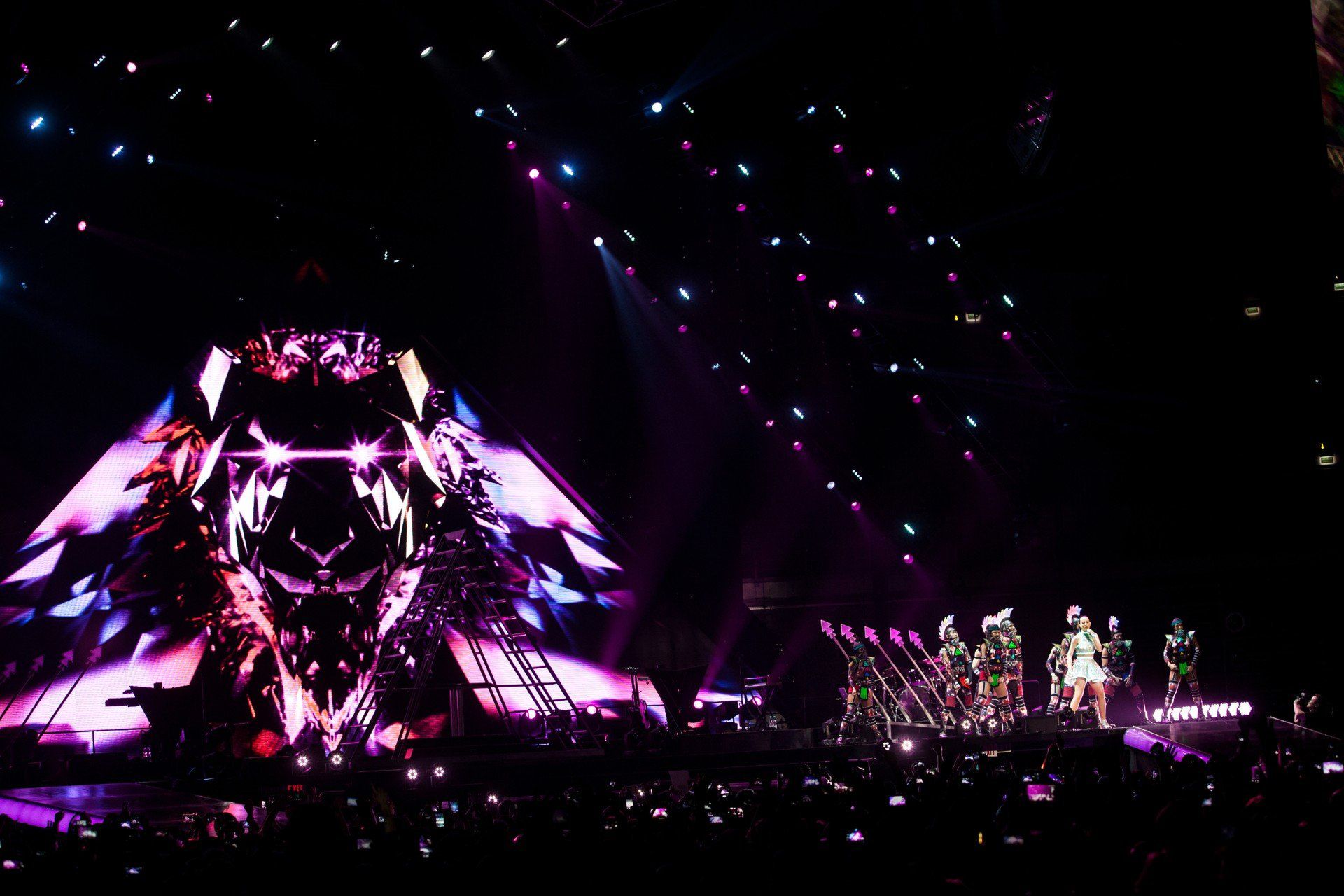 Katy Perry w Tauron Arenie w Krakowie w 2015 roku 