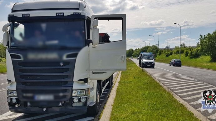 kontrola policja ITD ciężarówka
