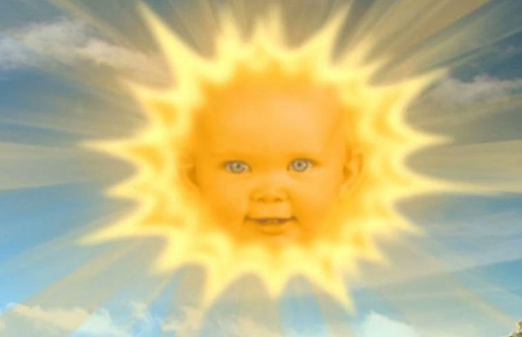 słoneczko z "Teletubisów"