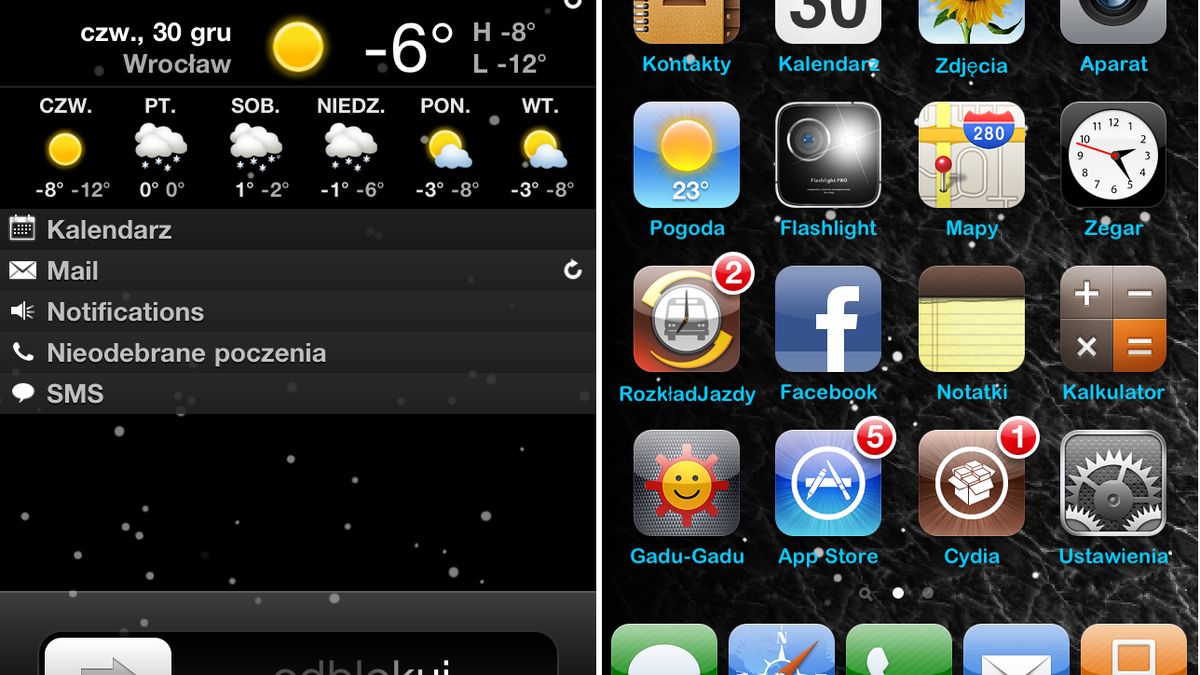 Retina Sn0w, czyli śnieg w iPhonie 4 1