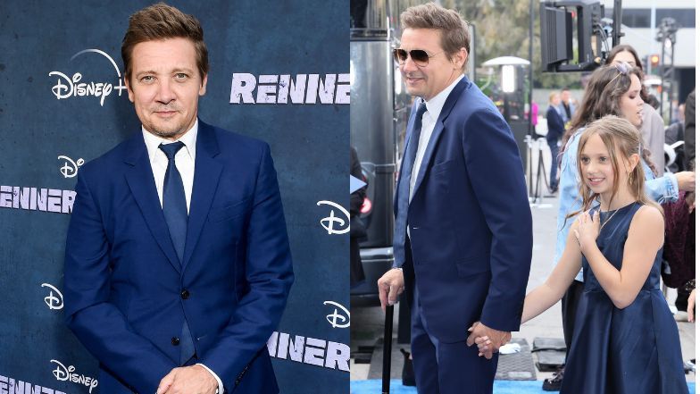 Jeremy Renner pozuje o lasce na premierze filmu PIERWSZY RAZ od czasu wypadku! Towarzyszyła mu 10-letnia córka