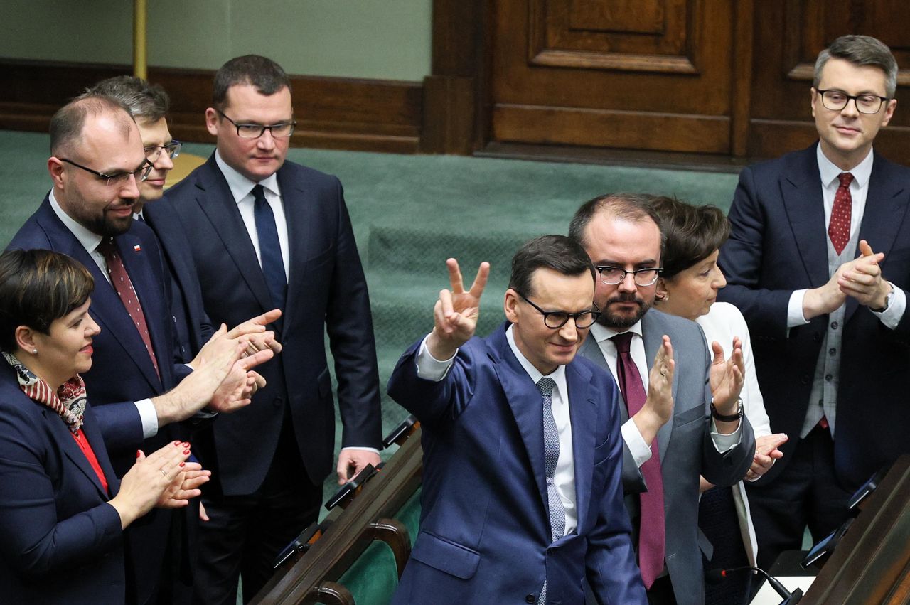 Premier Mateusz Morawiecki i jego drużyna 
